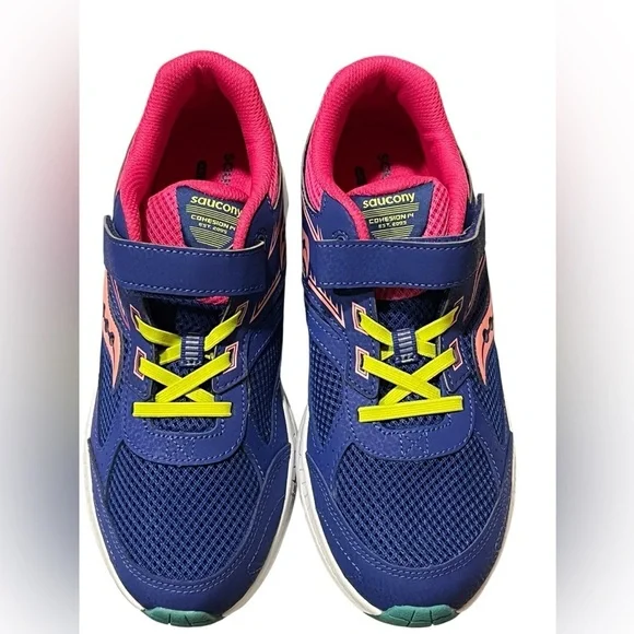 Saucony ladiesSneakers in Blue and Pink with Neon Accennt new without tag - Picture 2 of 13
